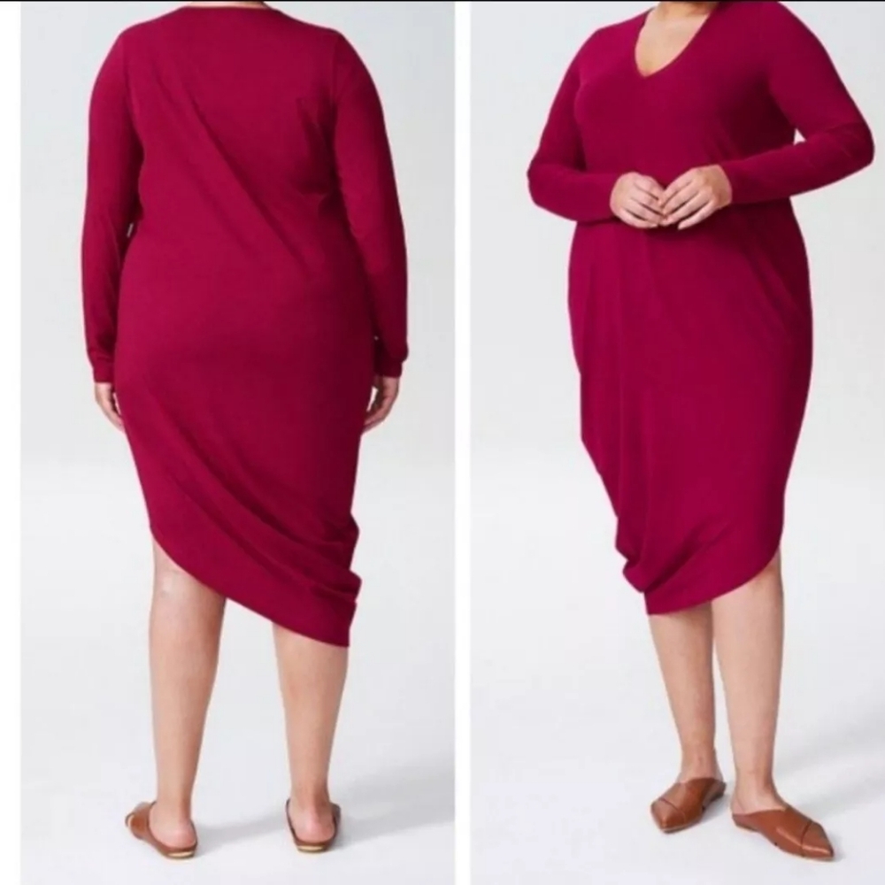 Universal Standard Geneva Dress Rich Burgundy